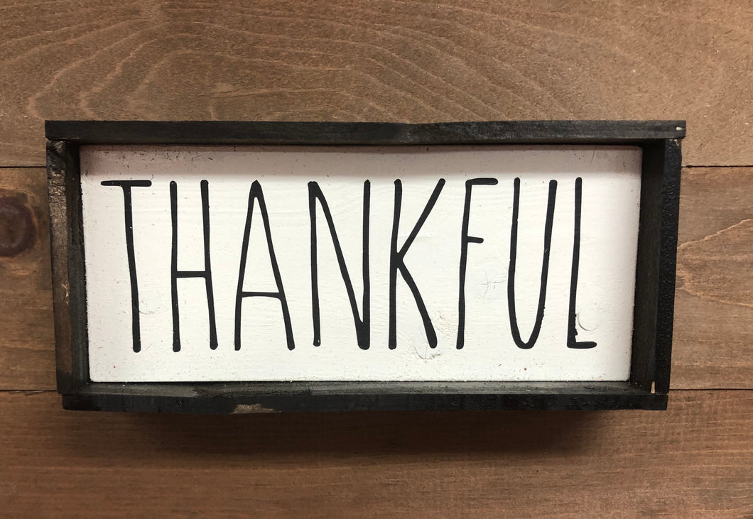 4x8 Thankful Handmade Framed Sign - Simply Susan’s
