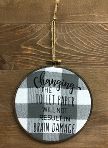 6" Handmade Changing The Toilet Paper Hoop - Simply Susan’s