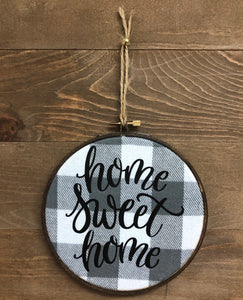 6" Handmade Home Sweet Home Hoop - Simply Susan’s