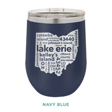 Load image into Gallery viewer, Lake Erie 12oz Wine Tumbler
