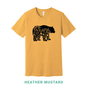 Mama Bear Black Print Crew Neck T-Shirt