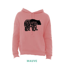 Load image into Gallery viewer, Mama Bear Black Print Hooded Sweatshirt
