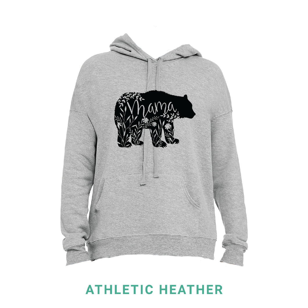 Mama Bear Black Print Hooded Sweatshirt