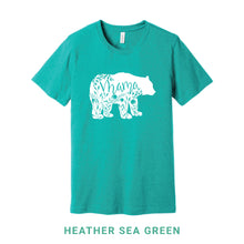 Load image into Gallery viewer, Mama Bear White Print Crew Neck T-Shirt
