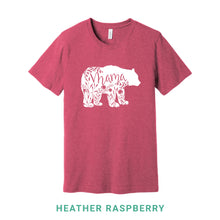 Load image into Gallery viewer, Mama Bear White Print Crew Neck T-Shirt
