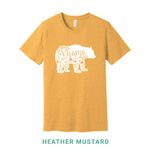 Mama Bear White Print Crew Neck T-Shirt