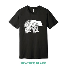Load image into Gallery viewer, Mama Bear White Print Crew Neck T-Shirt
