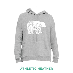 Mama Bear White Print Hooded Sweatshirt