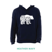 Load image into Gallery viewer, Mama Bear White Print Hooded Sweatshirt
