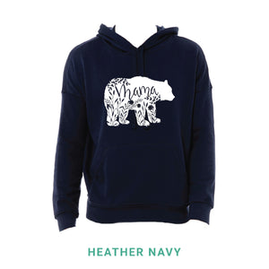 Mama Bear White Print Hooded Sweatshirt