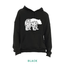 Load image into Gallery viewer, Mama Bear White Print Hooded Sweatshirt
