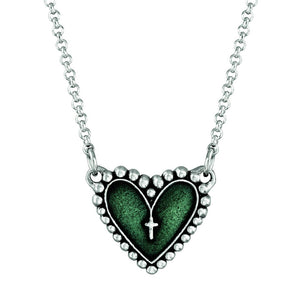 Rosary Heart Necklace
