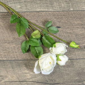 24" Rose Spray White - Simply Susan’s
