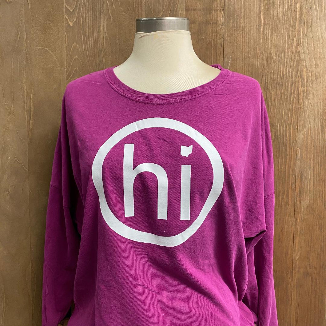 Fuchsia O hi O Long Sleeve Shirt