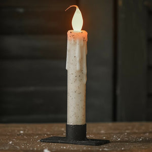 6.5" LINEN FLAIR TIP TAPER CANDLE