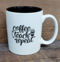 Load image into Gallery viewer, Coffee Teach Repeat Mug - Simply Susan’s
