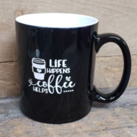 Life Happens Coffee Helps Mug - Simply Susan’s