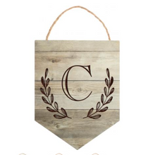 Load image into Gallery viewer, Personalized Light Faux Wood Hanging Sign
