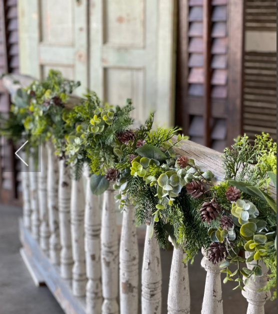 succulent & eucalyptus garland Arbordale Eucalyptus Garland