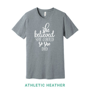 She Believed She Could Crew Neck T-Shirt