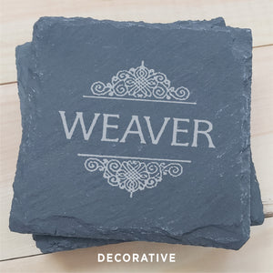 Personalized Slate Coasters (4-pack)