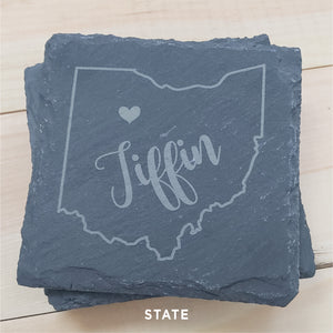 Personalized Slate Coasters (4-pack)