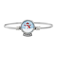 Load image into Gallery viewer, Snow Globe Bangle Bracelet
