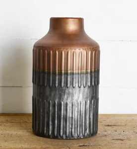 Modern Tin Vase 10"