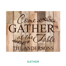 Load image into Gallery viewer, Personalized Light Faux Wood Plaque
