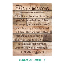 Load image into Gallery viewer, Personalized Light Faux Wood Plaque
