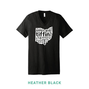 Tiffin Ohio V Neck T-Shirt