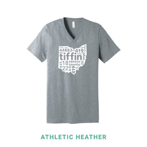 Tiffin Ohio V Neck T-Shirt