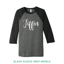 Load image into Gallery viewer, Tiffin Script Baseball T-Shirt
