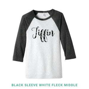 Tiffin Script Baseball T-Shirt