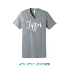 Load image into Gallery viewer, Tiffin Script V Neck T-Shirt

