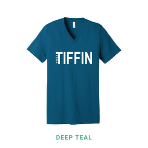 Tiffin Zip  V Neck T-Shirt
