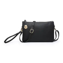Load image into Gallery viewer, Sarah Crossbody/Clutch w/ Top Zip &amp; Lock Closure
