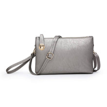 Load image into Gallery viewer, Sarah Crossbody/Clutch w/ Top Zip &amp; Lock Closure
