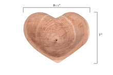 Load image into Gallery viewer, Decorative Paulownia Wood Heart Bowl
