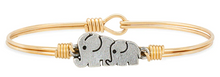 Load image into Gallery viewer, MAMA AND MINI ELEPHANT BANGLE BRACELET

