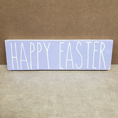 4x12 Happy Easter Handmade Sign Purple - Simply Susan’s
