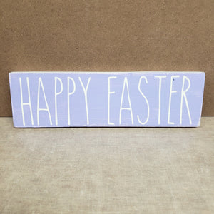 4x12 Happy Easter Handmade Sign Purple - Simply Susan’s
