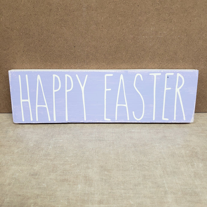 4x12 Happy Easter Handmade Sign Purple - Simply Susan’s