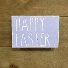 3x5 Happy Easter Purple Sign - Simply Susan’s