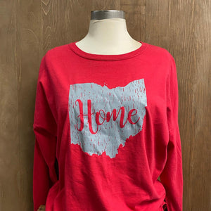 Home Long Sleeve Red Shirt
