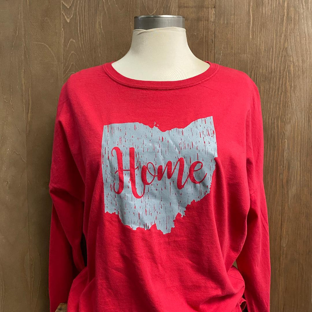 Home Long Sleeve Red Shirt
