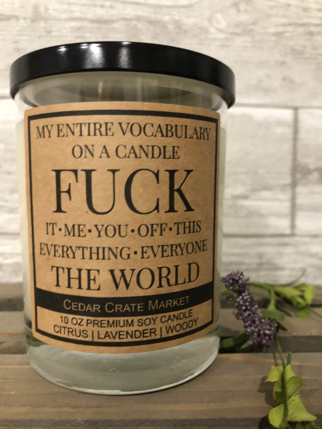 My Entire Vocabulary On A Candle