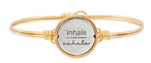 Load image into Gallery viewer, INHALE / EXHALE BANGLE BRACELET
