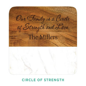 Personalized Faux Marble Coasters (4-pack)