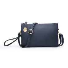Load image into Gallery viewer, Sarah Crossbody/Clutch w/ Top Zip &amp; Lock Closure
